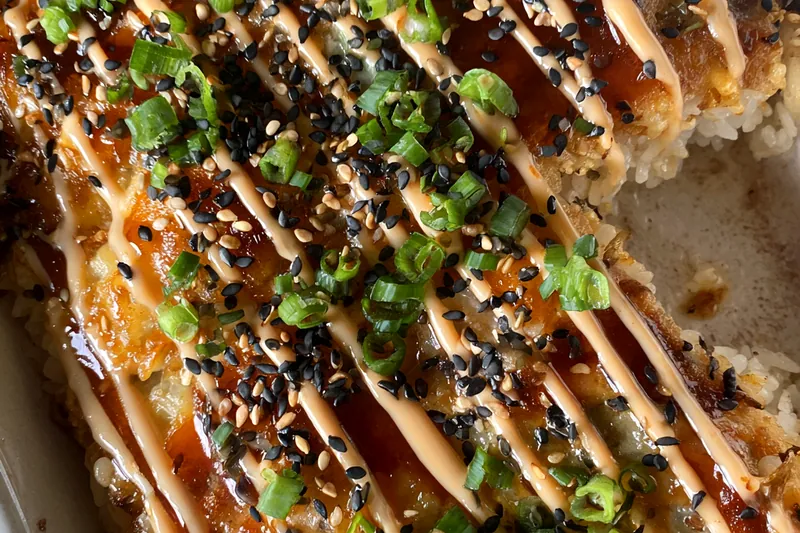 Cooking process for Savory Baked Sushi Casserole