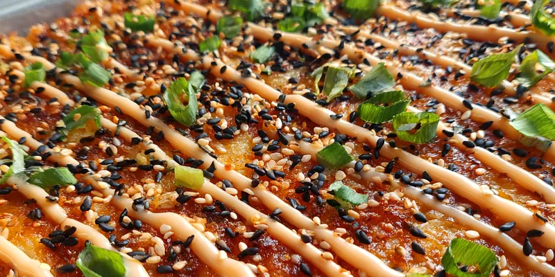 Delicious Savory Baked Sushi Casserole served on a plate