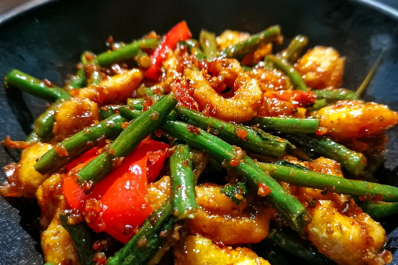Cooking process for Savory Chicken Stir-Fry
