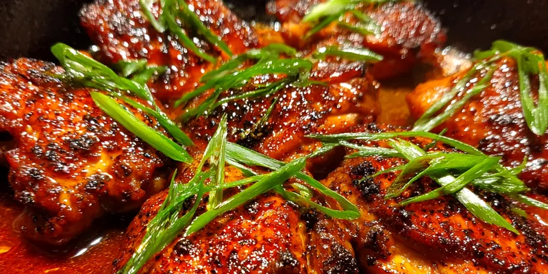 Delicious Savory Glazed Chicken Delight served on a plate