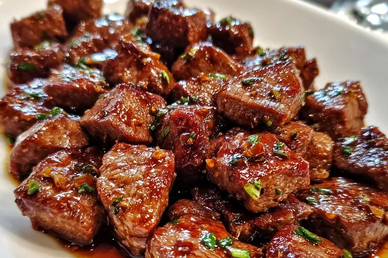 Fresh ingredients for Savory Glazed Steak Bites