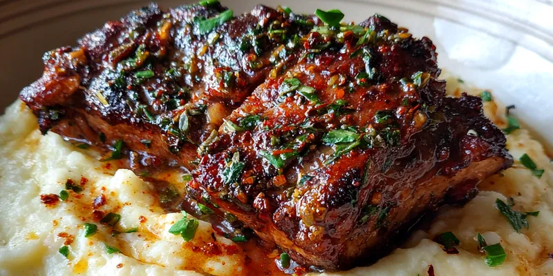 Delicious Savory Herb-Crusted Chicken served on a plate