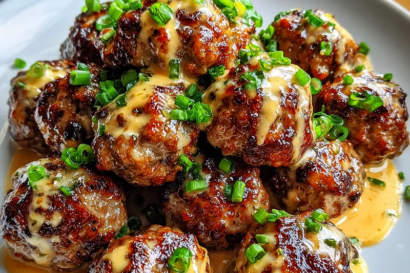 Fresh ingredients for Savory Korean BBQ Meatballs