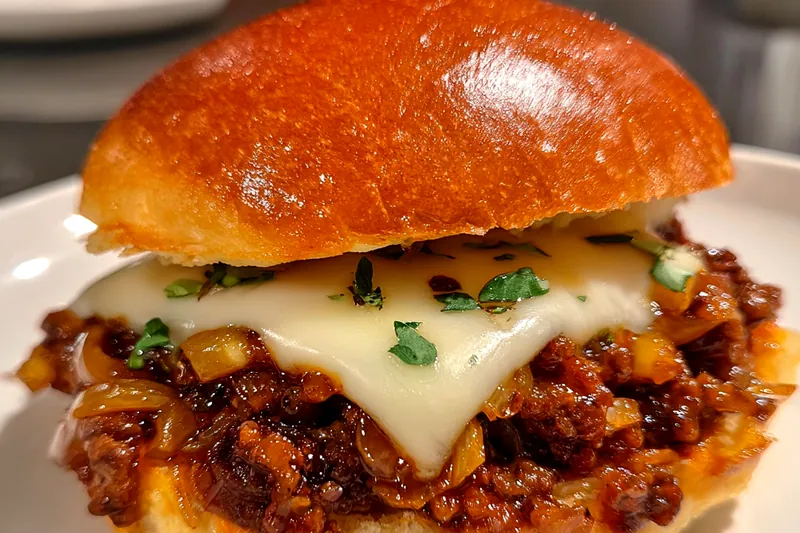 Fresh ingredients for Savory Onion Beef Sandwich