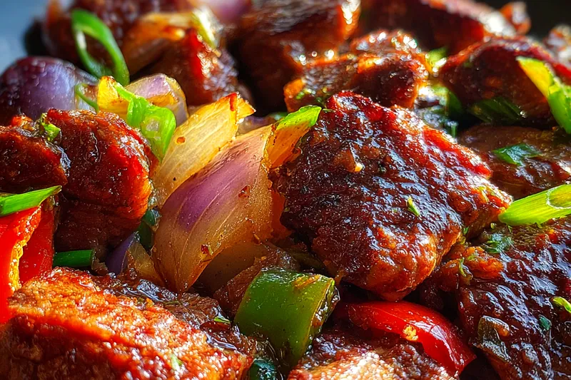 Fresh ingredients for Savory Pepper Steak Delight