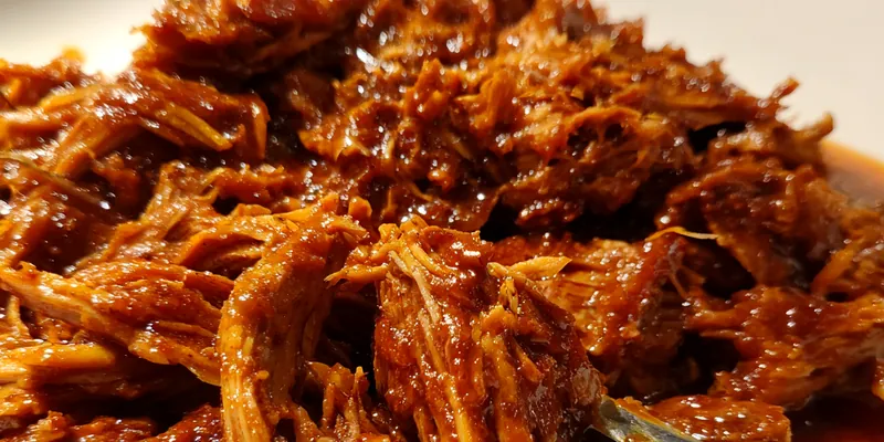 Delicious Savory Slow Cooked Brisket served on a plate