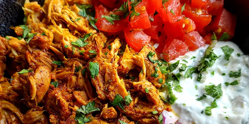 Delicious Savory Spiced Chicken Bowl served on a plate