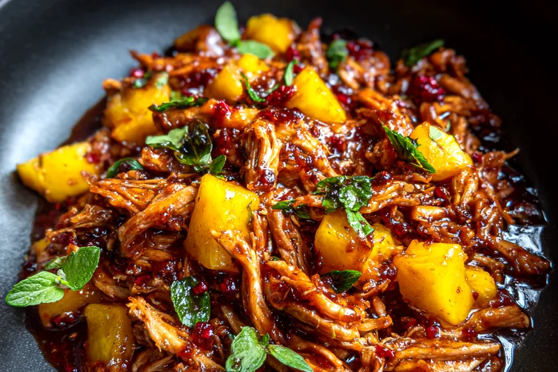 Fresh ingredients for Savory Sweet Pineapple Chicken