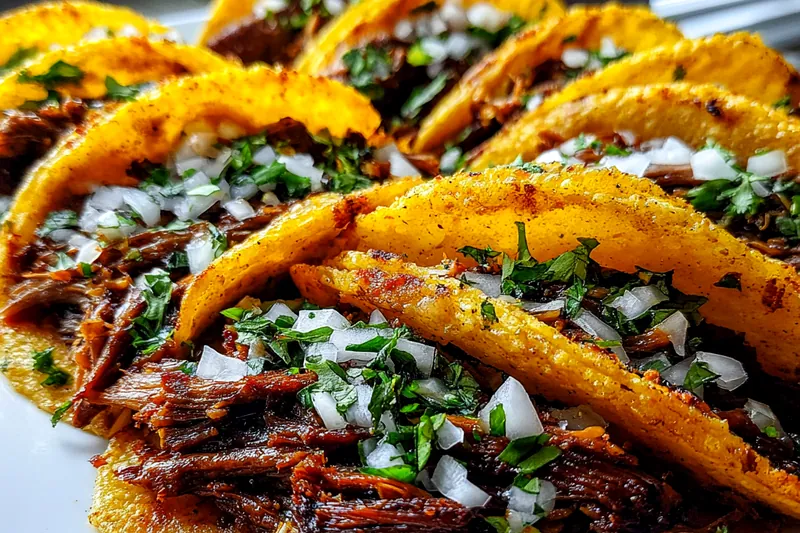 Fresh ingredients for Slow Cooked Beef Tacos