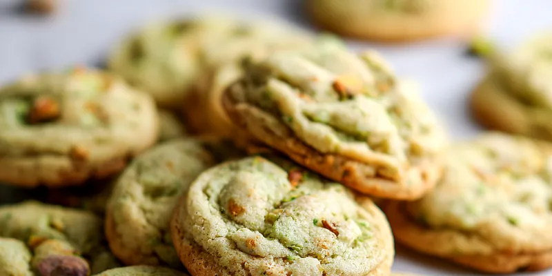 Soft and Chewy Pistachio Pudding Cookies