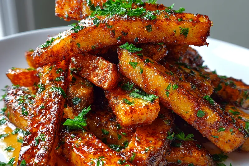Fresh ingredients for Spicy Cajun Fries including potatoes and spices.
