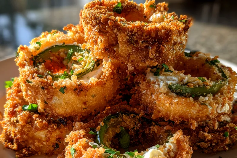 Fresh ingredients for Spicy Cheese Onion Rings