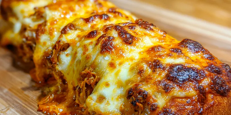 Delicious Spicy Chicken Cheese Roll served on a plate