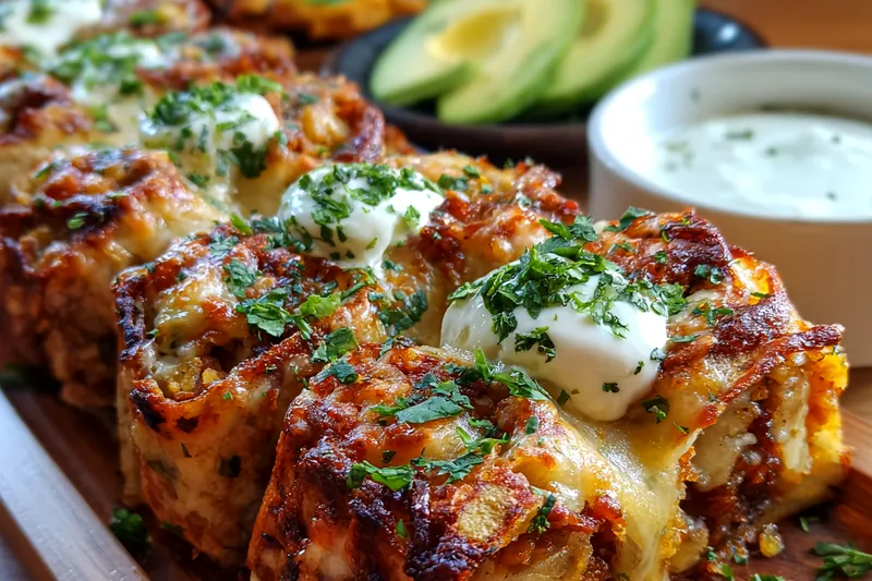 Fresh ingredients for Spicy Chicken Taquito Rolls