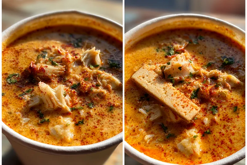 Cooking process for Spicy Crab Soup Delight