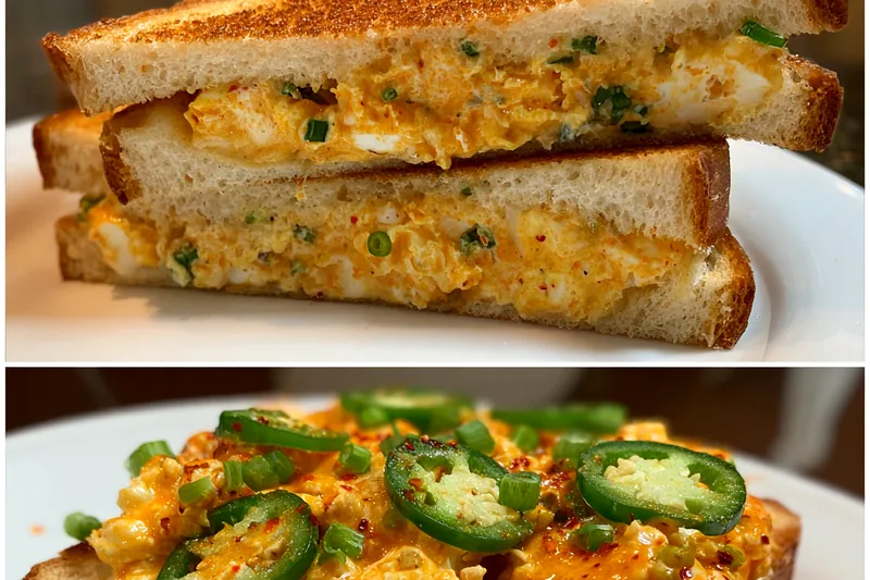 Fresh ingredients for Spicy Egg Salad Toast