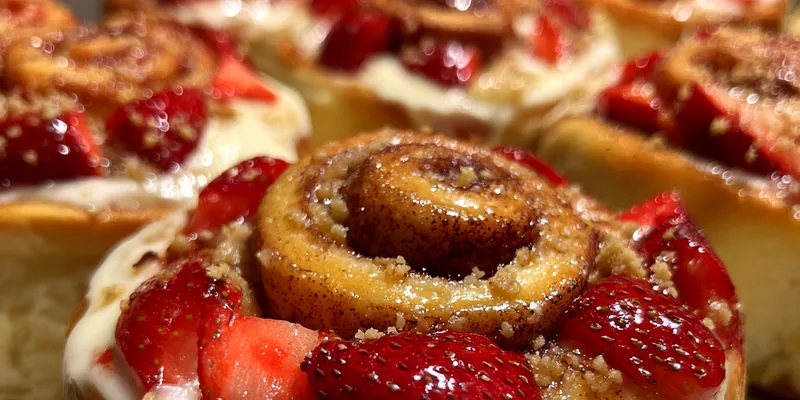 Delicious Strawberry Cinnabon Rolls