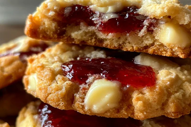 Cooking process for Strawberry Cheesecake Cookies