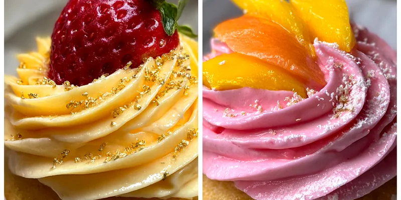 Strawberry Mango Cupcakes Delight