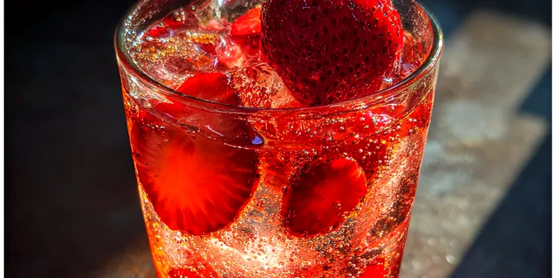 Strawberry Sparkling Drink