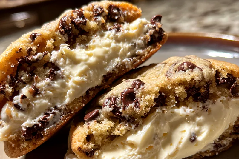 Fresh ingredients for Stuffed Chocolate Chip Cookies