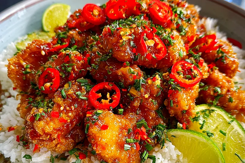 Fresh ingredients for Sweet Chili Glazed Chicken