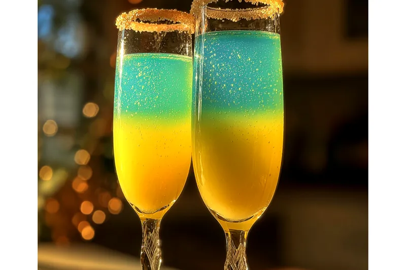 Cooking process for Vibrant Layered Cocktail