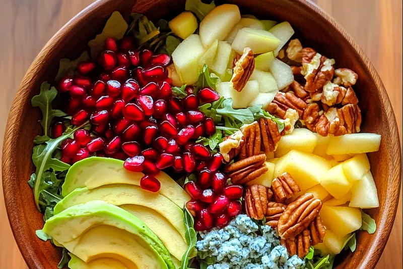 The process of roasting butternut squash for the Festive Winter Salad Delight, showcasing golden-brown cubes.