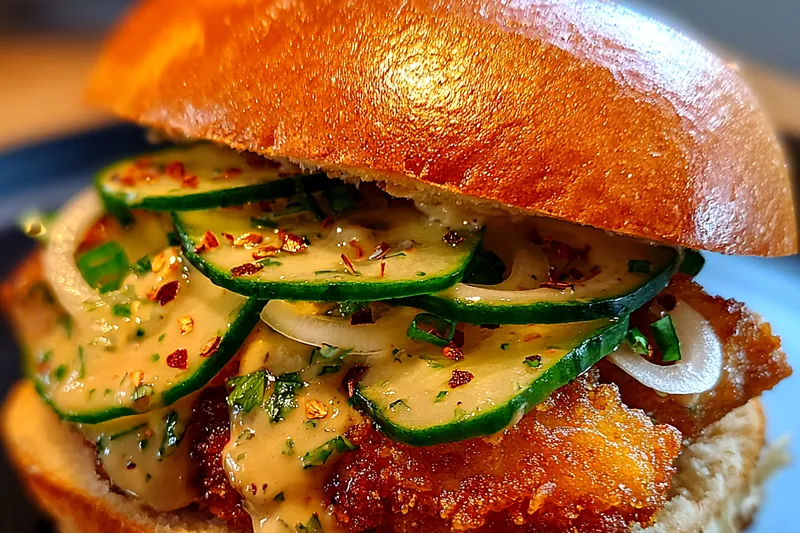 Fresh ingredients for Zesty Herb Chicken Sandwich